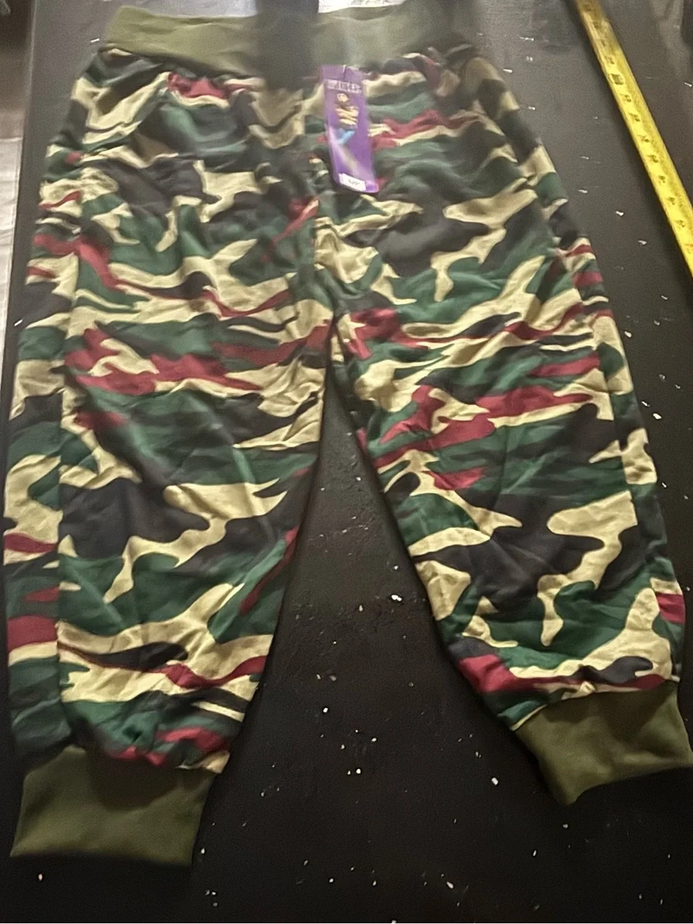 Kids Camo Jogger Pants - Green Multi